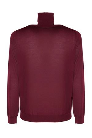 Maglia in lana merino superfine bordeaux ROBERTO COLLINA | 253M10003M1036